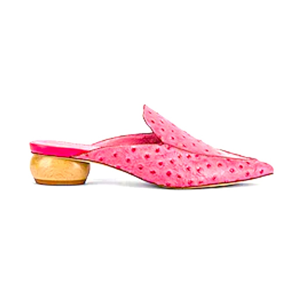 Jeffrey Campbell Vionit Mule in Pink Ostrich size 6 from revolve